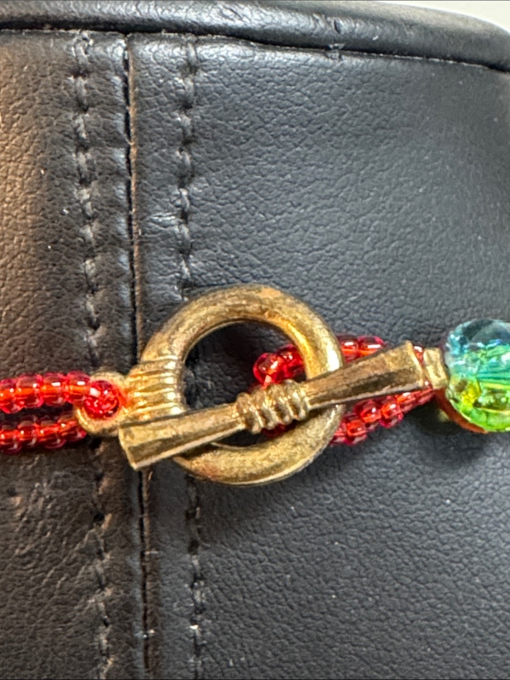 GLASS multicolored necklace - Picture 3 of 4